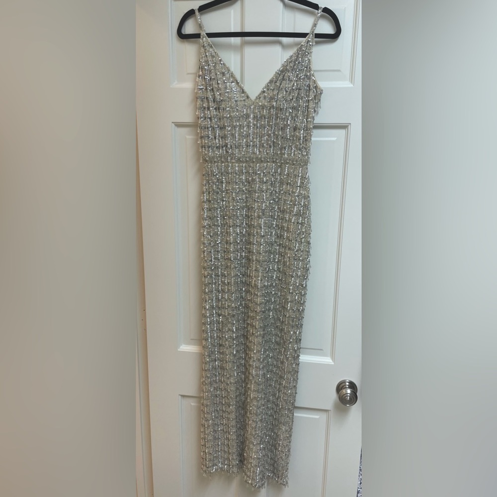 Mac Duggal Beaded Evening Dress — Size 6
